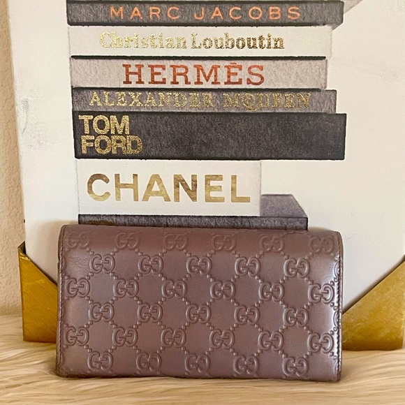 Authentic Gucci Purple Long Wallet with COA - Picture 5 of 9
